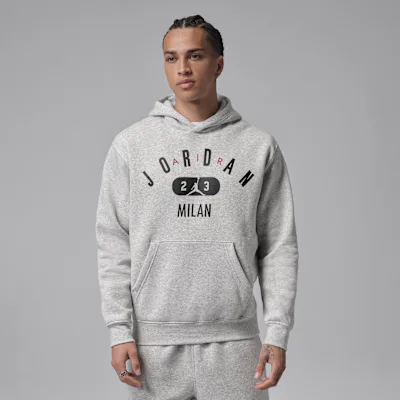 Jordan Men's Milan Fleece Pullover Hoodie - Grey Heather