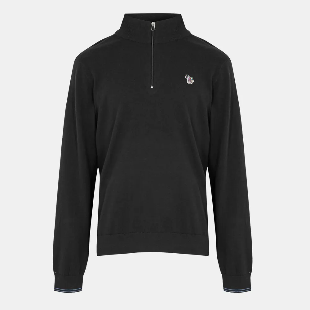 PS Paul Smith Zebra Logo 1/4 Zip Sweater