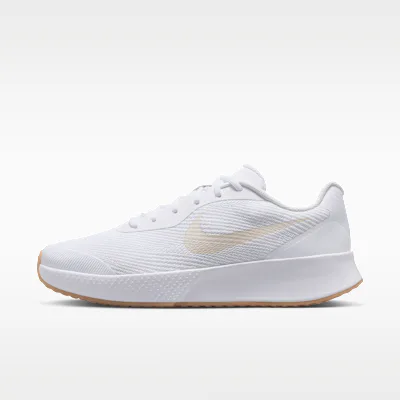 Nike Vapor Lite 3 Men's Hard Court Tennis Shoes - White/Summit White/Gum Yellow/Light Orewood Brown
