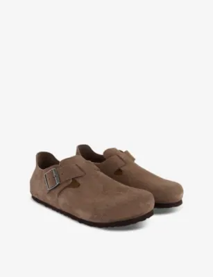 BIRKENSTOCK London raised-heel suede shoes - EUR 43 / 9 UK MEN in TAUPE, additional product view 3
