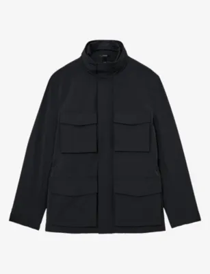 REISS Glick Gilet-Insert Woven Jacket - DARK GREEN detail 2