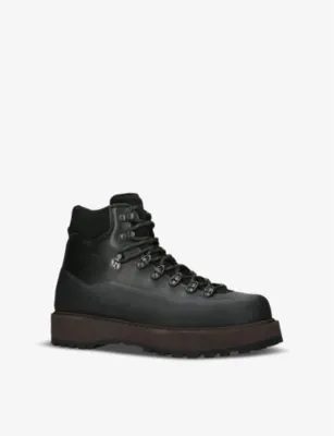 DIEMME Roccia Vet mid-top leather boots - EUR 46 / 12 UK MEN in BLACK, additional product view 3