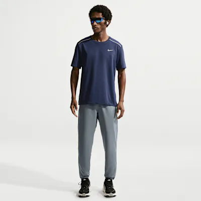 Nike Miler Men's Dri-FIT Woven Running Trousers - Smoke Grey/Smoke Grey