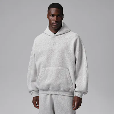 Jordan Brooklyn Men's Oversized Fleece Pullover Hoodie - Neutral Grey/Heather/Photon Dust/Light Smoke Grey