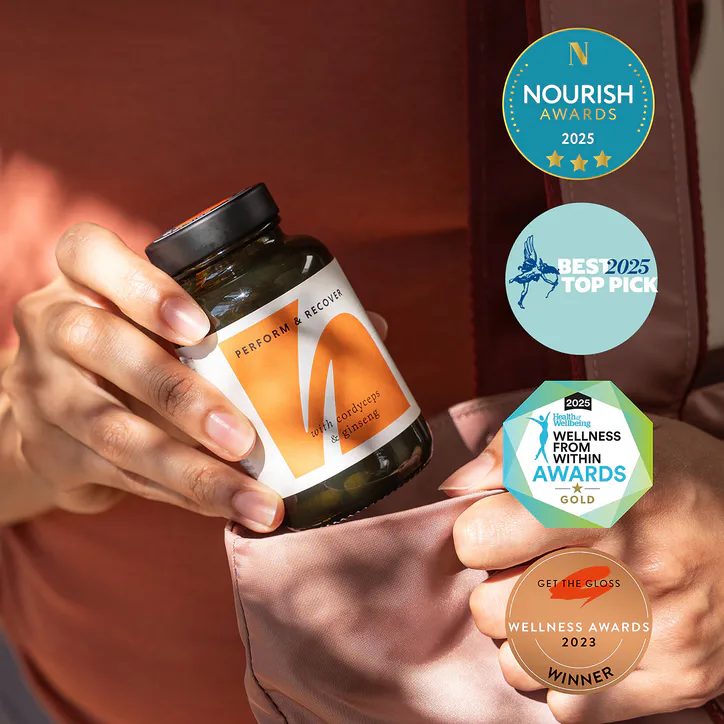 The Herbtender Perform & Recover With Cordyceps & Ginseng 60 Vegan Capsules detail 3