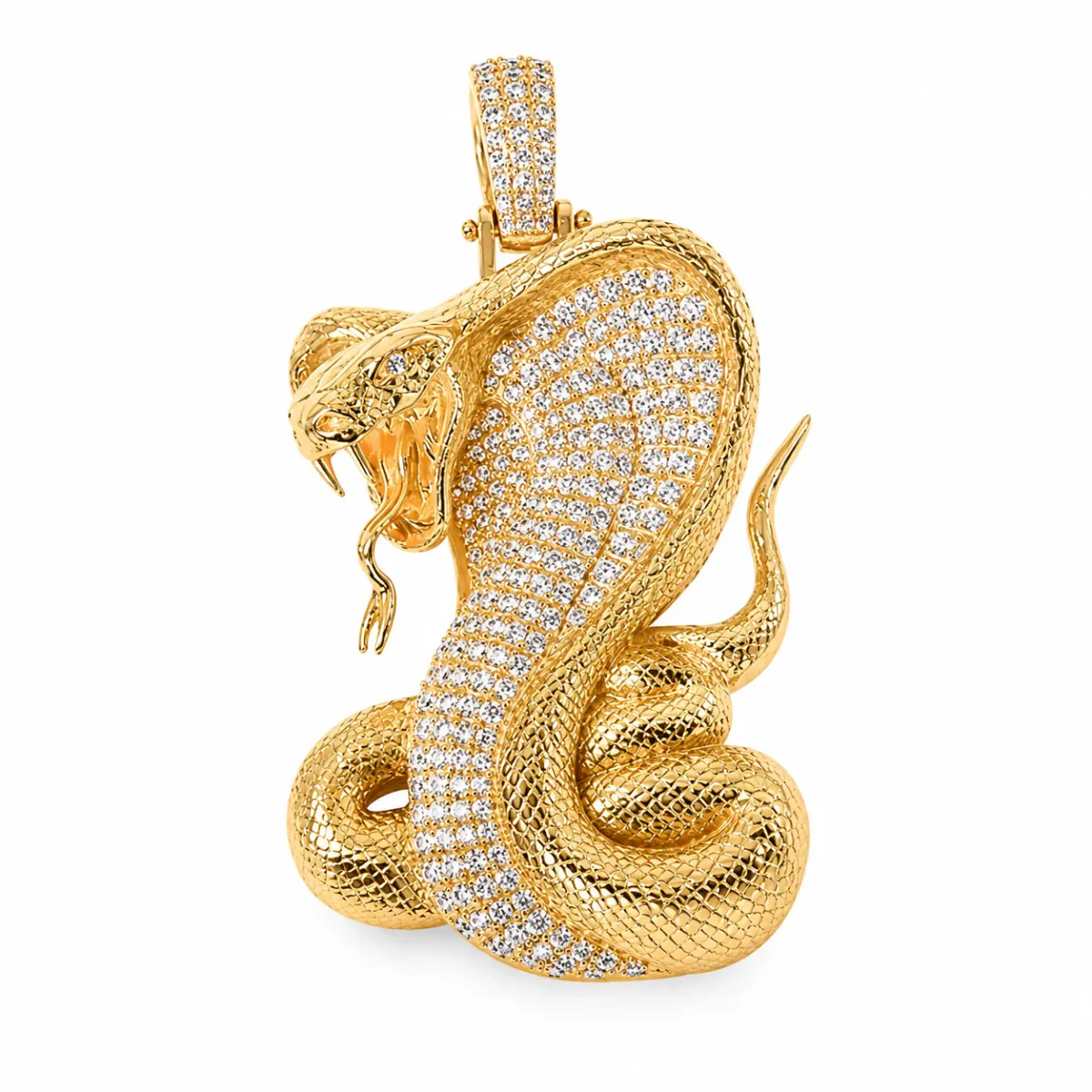 RINA - For Him FACTORY 14K Gold Diamond Cobra Pendant 67271 in Yellow Gold – Pendant