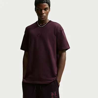 Nike Sportswear Premium Essentials Men's T-Shirt - Burgundy Crush in Burgundy Crush – Nike men's and unisex