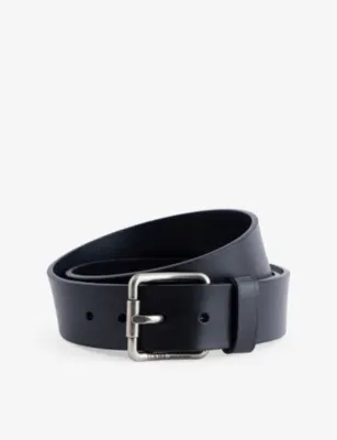 LOEWE Roller Curve Branded Leather Belt - 32