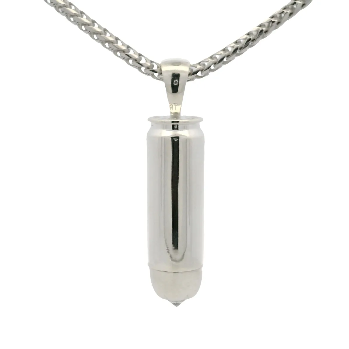 RINA - For Him CUSTOM CVD Silver Diamond Bullet Pendant Set 70990 – Pendant