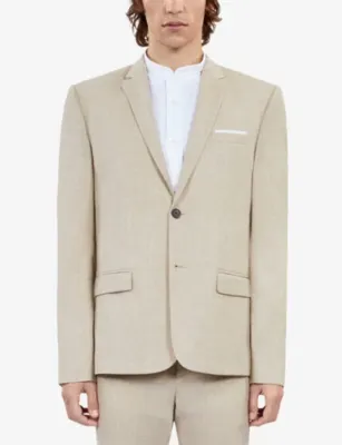 THE KOOPLES Single-breasted notch-lapel wool blazer detail 3