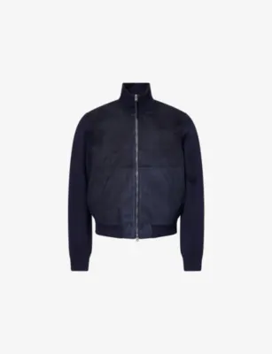 TOM FORD Suede-Front Merino-Wool Jacket
