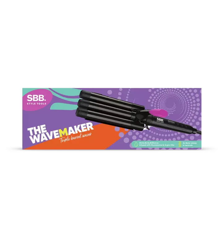 SBB SBWV-2000-GB The Wavemaker Triple Barrel Waver - Black