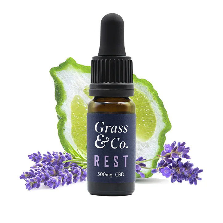 Grass & Co. REST CBD Consumable Oil 500mg with Bergamot & Lavender 10ml detail 2