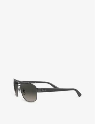 RAY-BAN RB3663 aviator-frame metal sunglasses detail 3
