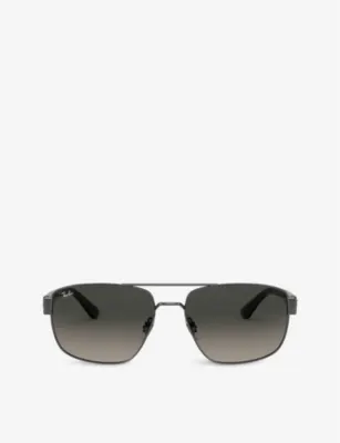 RAY-BAN RB3663 aviator-frame metal sunglasses