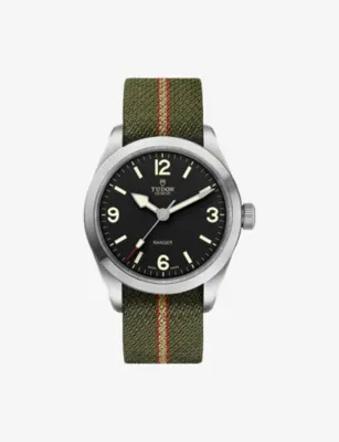 TUDOR M79950-0003 Ranger stainless-steel and fabric automatic watch in BLACK – Jewellery & Watches | Mens luxury watches