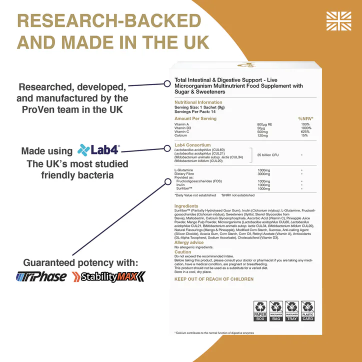PRO-VEN BIOTICS Pro-Ven Intestinal Digestive 14 Sachets, additional product view 3