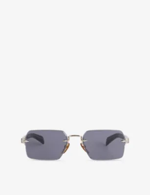 EYEWEAR BY DAVID BECKHAM 7109/S rectangle-frame metal sunglasses