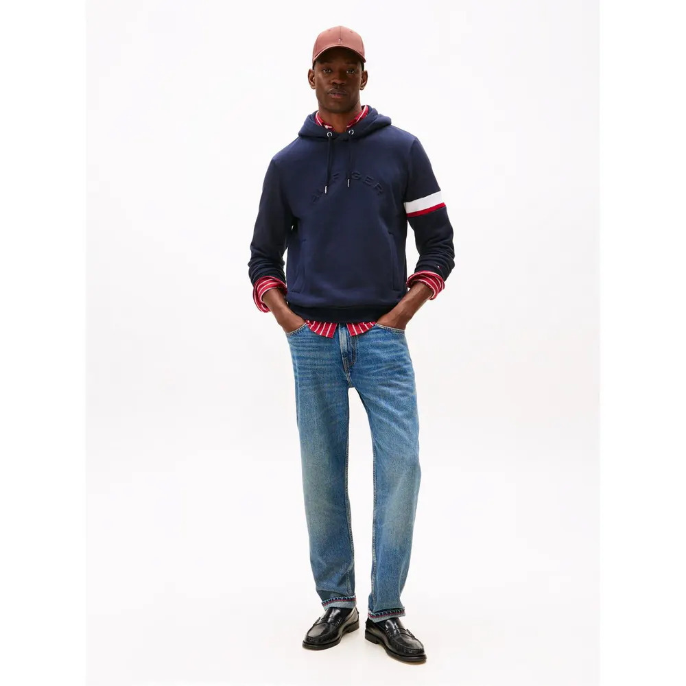 Tommy Hilfiger Men's Sleeve Tape Over-the-Head Hoodie detail 3