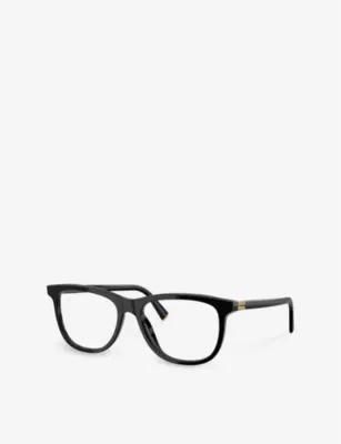 MIU MIU MU 01WV branded acetate eyeglasses in BLACK, additional product view 2