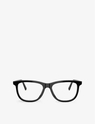 MIU MIU MU 01WV branded acetate eyeglasses in BLACK – Mens | Sunglasses | Rectangle