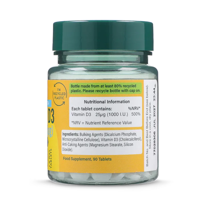 For Him Vitamin D3 1000 I.U. 25µg 90 Tablets, additional product view 2