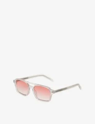 RETRO SUPER FUTURE Maison Margiela Lunettes 7 Nacrees Irregular-Frame Sunglasses in CLEAR, additional product view 2
