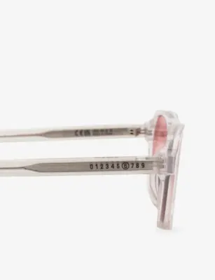 RETRO SUPER FUTURE Maison Margiela Lunettes 7 Nacrees Irregular-Frame Sunglasses in CLEAR, additional product view 3