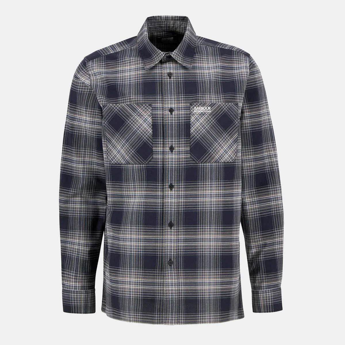 Barbour International Men's Hall Check Cotton Long Sleeve Overshirt