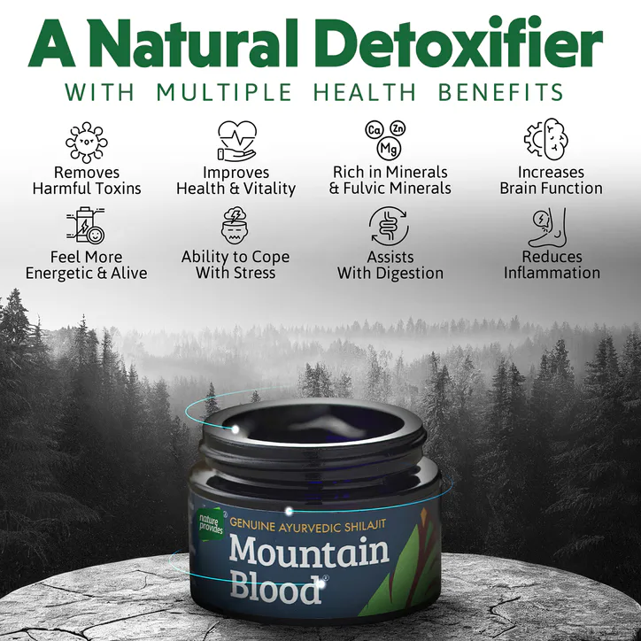 Nature Provides Mountain Blood® Premium Ayurvedic Shilajit Resin 30g detail 3