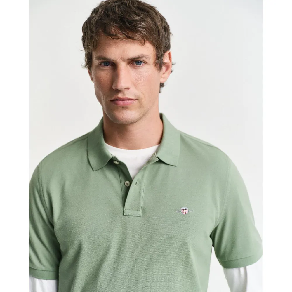 Gant Regular-Fit Shield Piqu¿ Polo Shirt detail 3