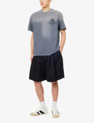 ONLY THE BLIND Le Portier Logo Cotton T-shirt detail 2