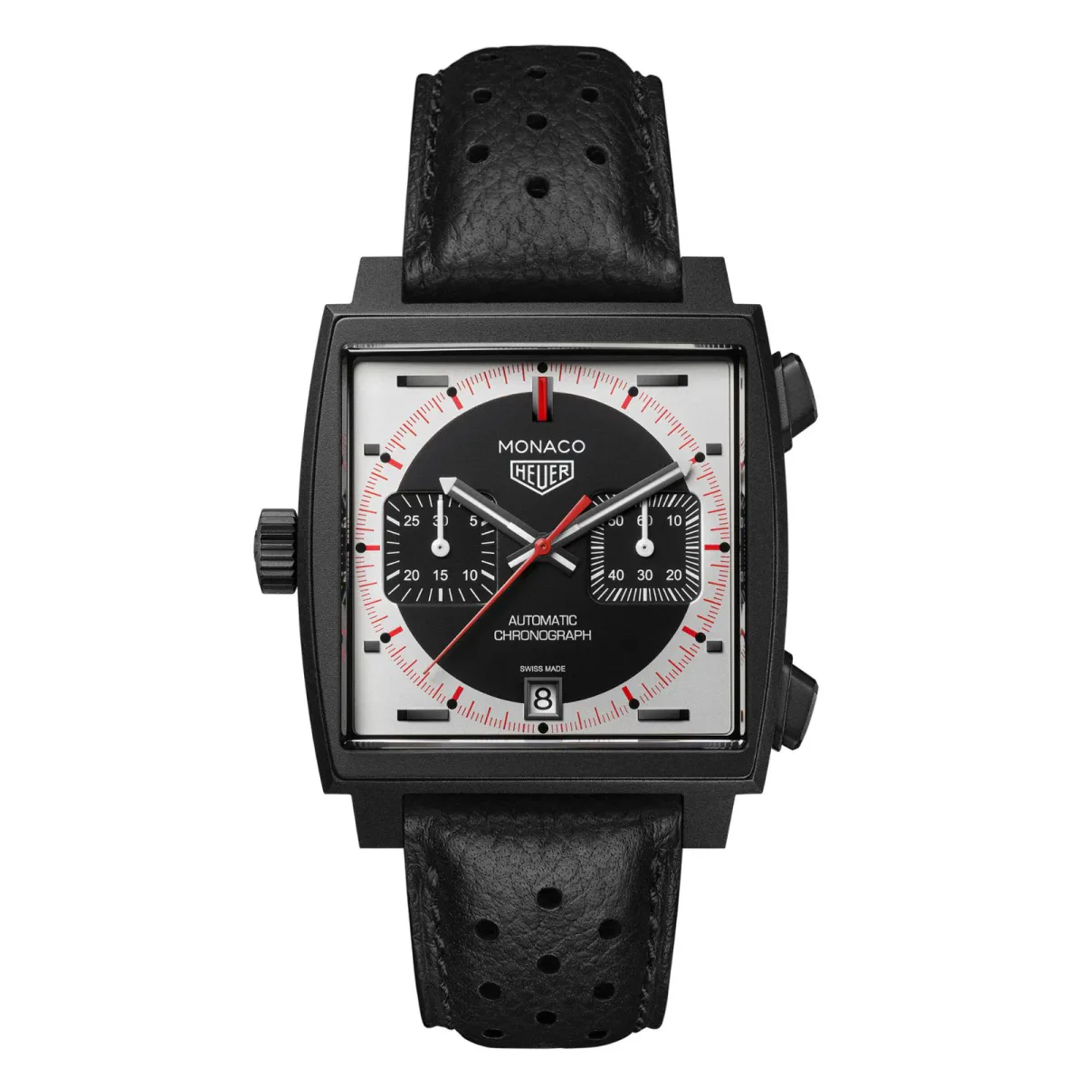 TAG Heuer Monaco Chronograph Stopwatch 39mm Limited Edition Mens Watch Black