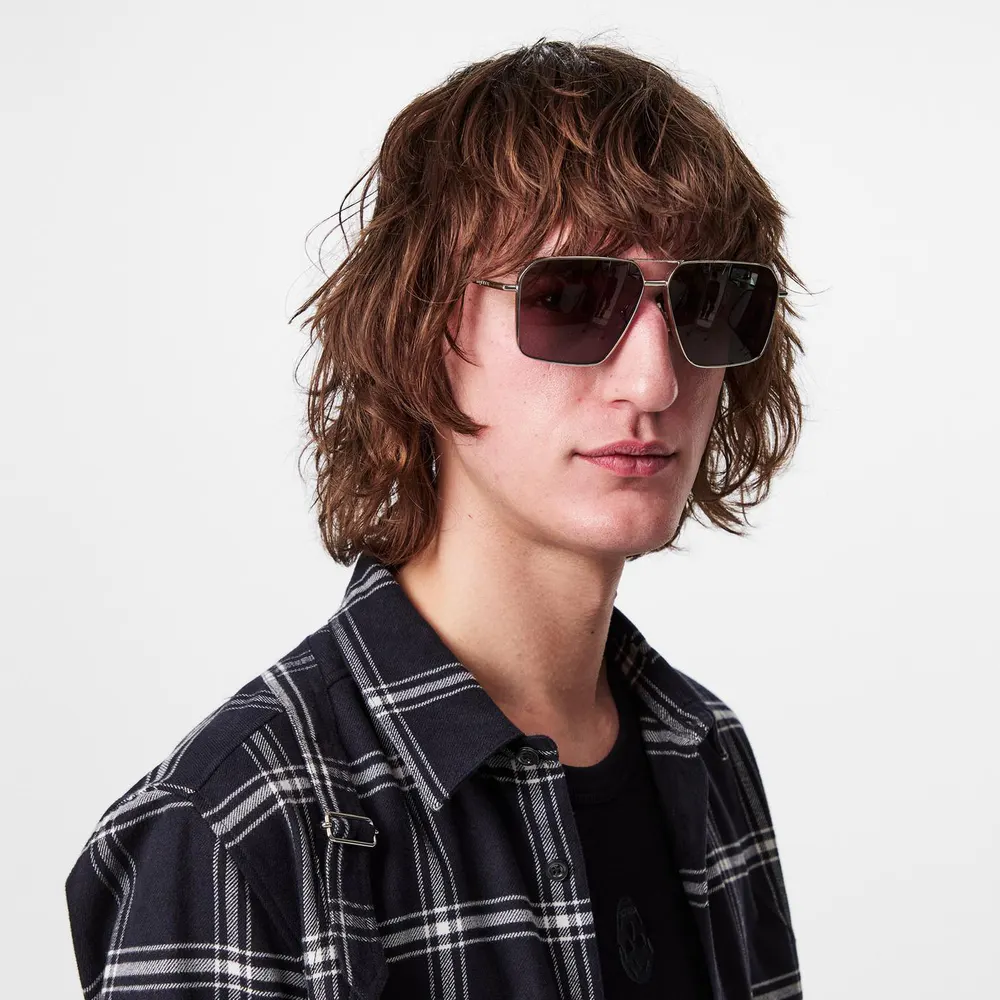 Alexander McQueen Aviator Sunglasses detail 3