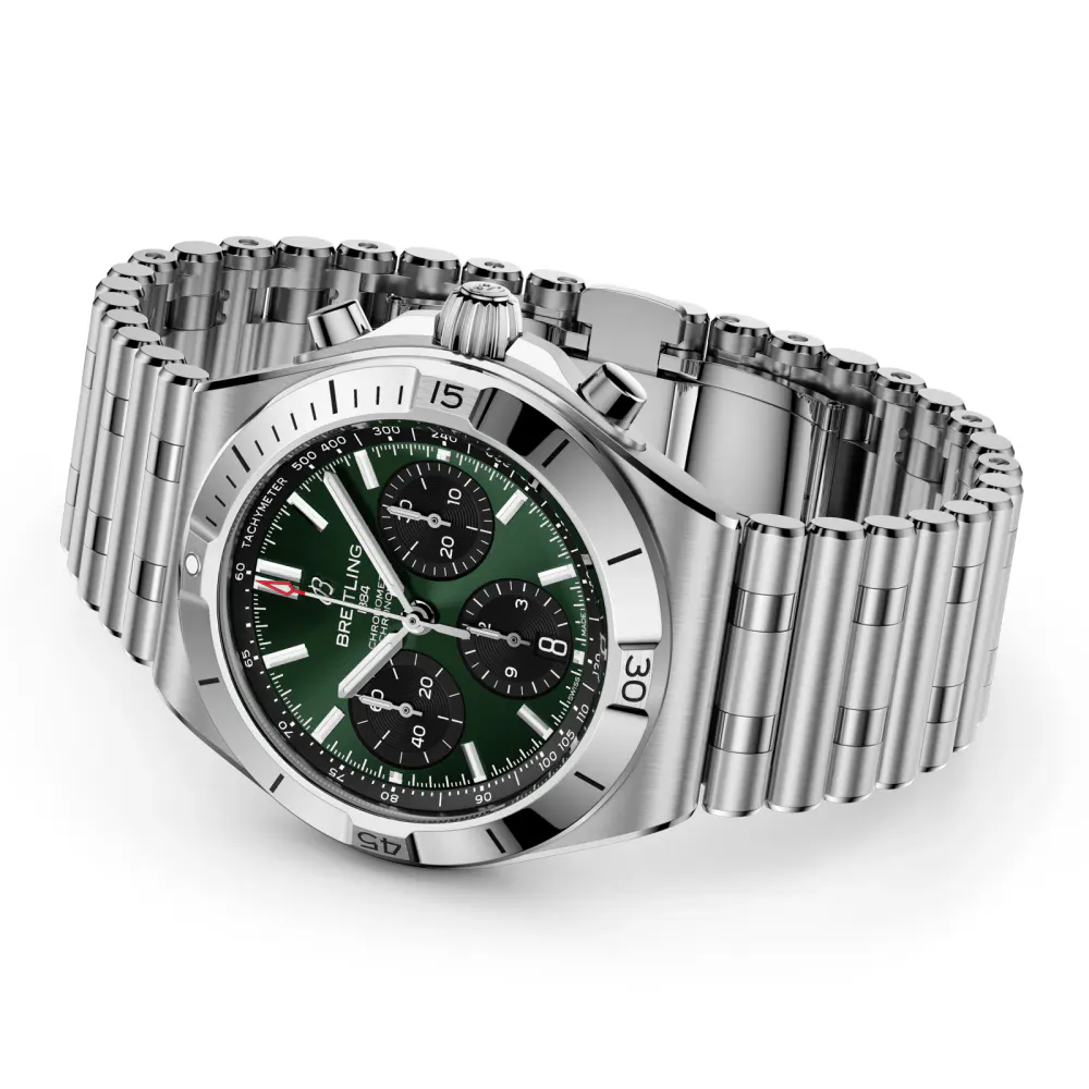 Breitling Chronomat B01 Chronograph 42mm Mens Watch Green in Green, additional product view 3