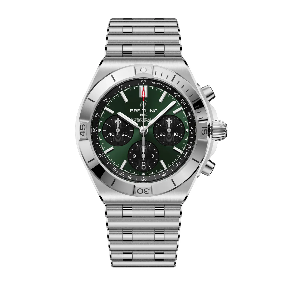 Breitling Chronomat B01 Chronograph 42mm Mens Watch Green