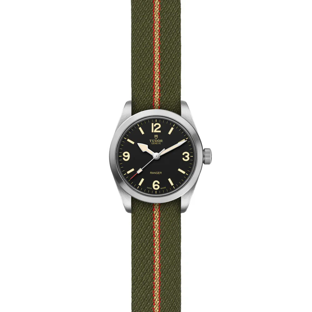 Tudor Ranger 36mm Steel Case Black Dial detail 2