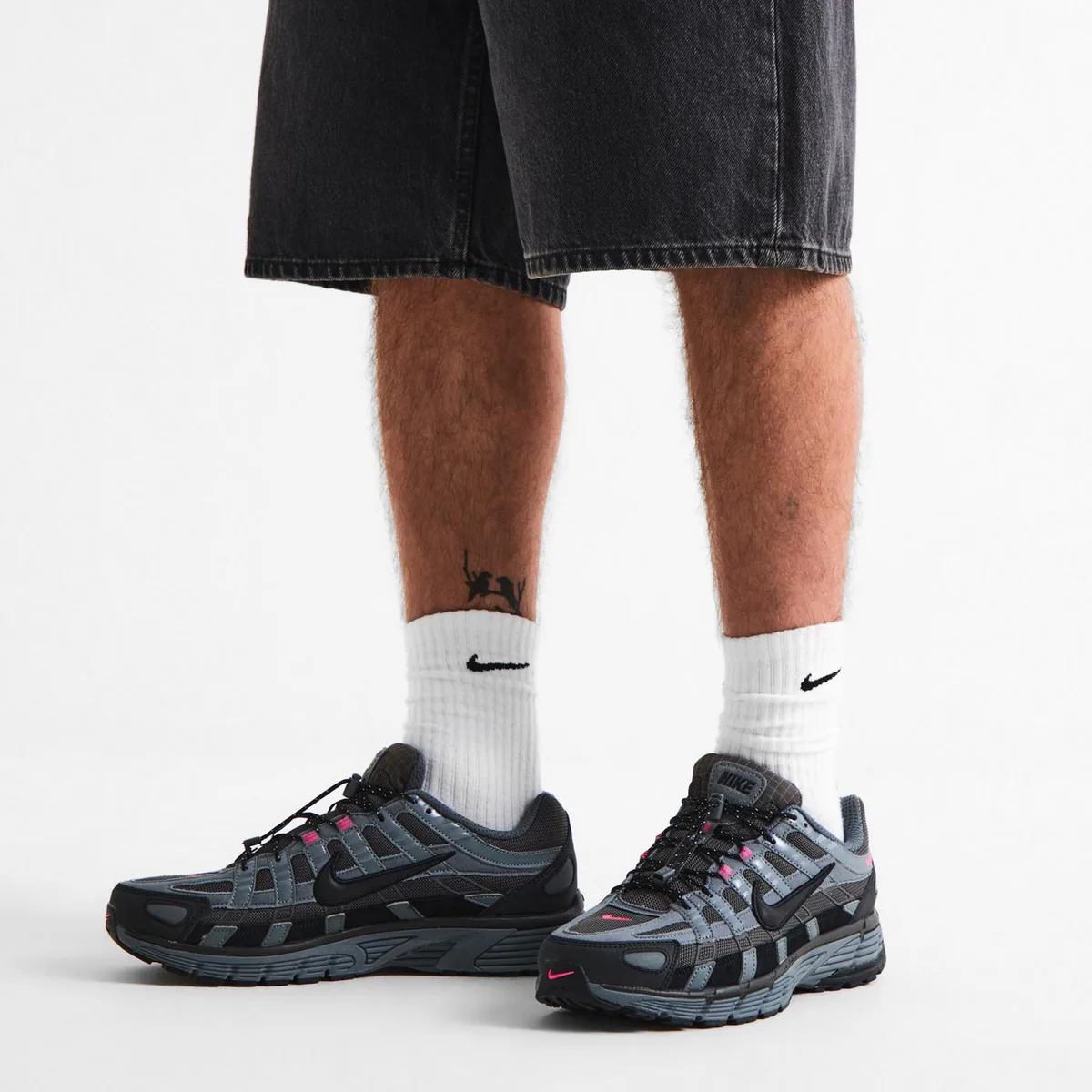 For Him Nike Nike P6000 Premium Sn71 in Ash/Black, additional product view 3