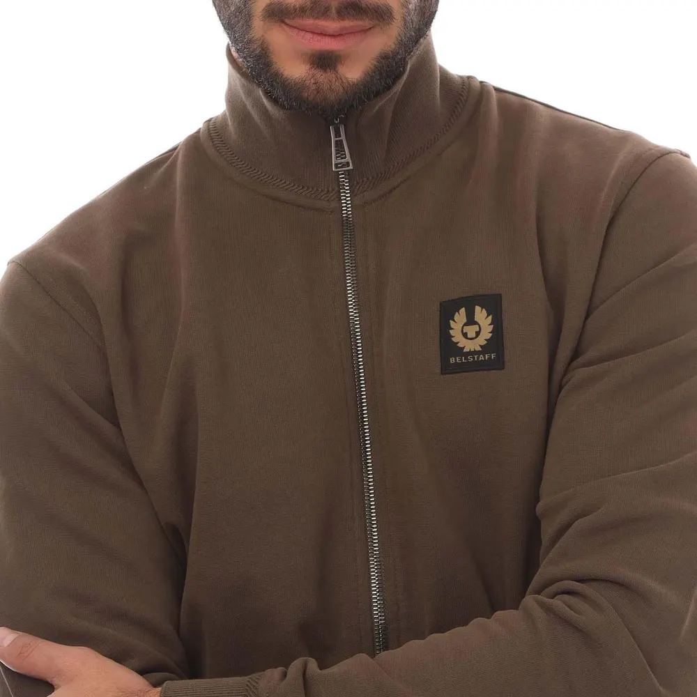 Belstaff Cotton Fleece Full Zip Sweatshirt detail 3