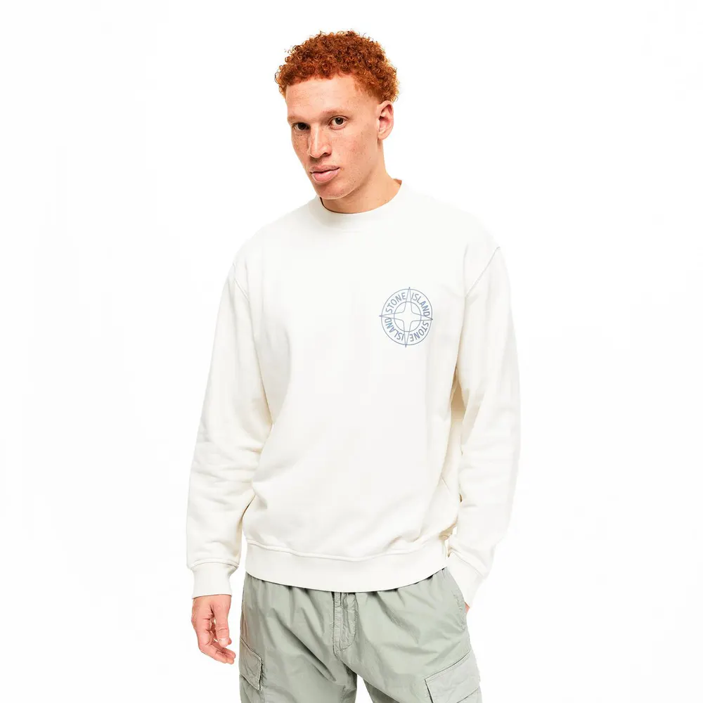 Stone Island Men's Compass Crew Sweatshirt detail 3