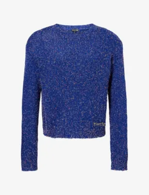 TWOJEYS Boogie Speckled-Knit Cotton-Blend Jumper