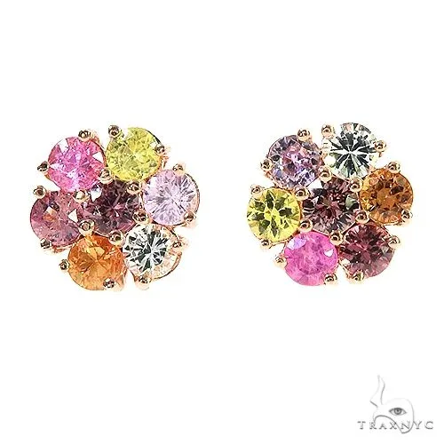 PIA - For Him GEMSTONES Jesse Cakes Sapphire Flower Earrings 67150 in Rose – Earrings