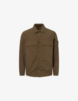 STONE ISLAND Ghost Smerigliato Brand-Patch Woven Jacket