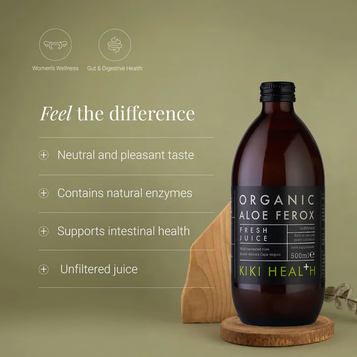 KIKI HEALTH Organic Aloe Ferox Juice - 500ml, additional product view 2