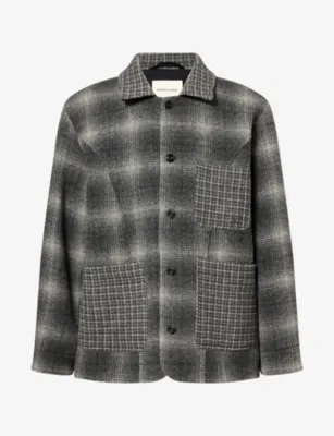 NICHOLAS DALEY Rebel Chore Waffle Wool Coat