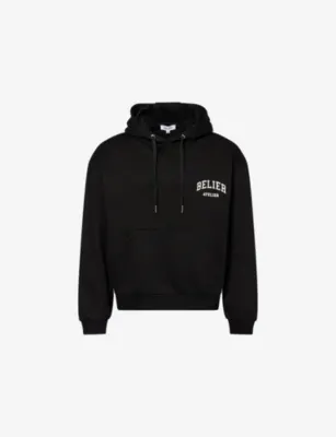BELIER Campus Logo-Print Cotton Hoody