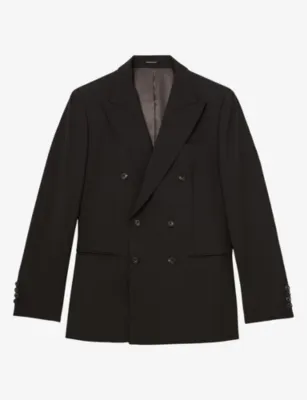 REISS Dream Tailored Wool-Blend Double-Breasted Blazer