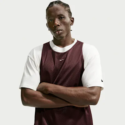 Nike Standard Issue Men's Practice Mesh Basketball Jersey - Burgundy Crush/Pale Ivory in Burgundy Crush/Pale Ivory – Nike men's and unisex