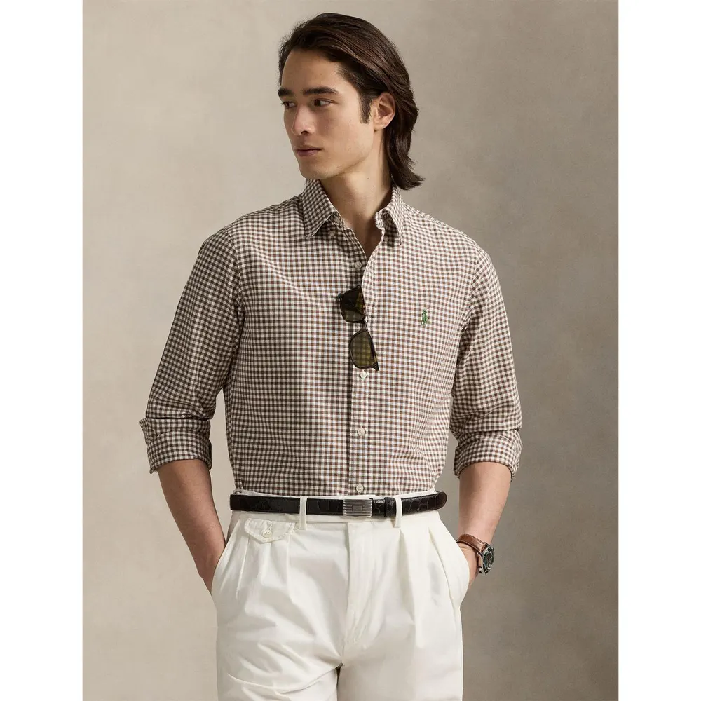 Polo Ralph Lauren Men's Oxford Patterned Long Sleeve Shirt detail 2