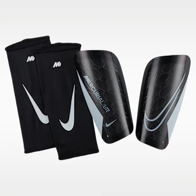 Nike Mercurial Lite Football Shinguards - Black/Black/White in Black/Black/White – Nike men's and unisex